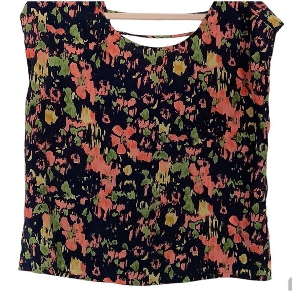 Forever 21 Caged Back Summer Blouse L - Picture 1 of 3